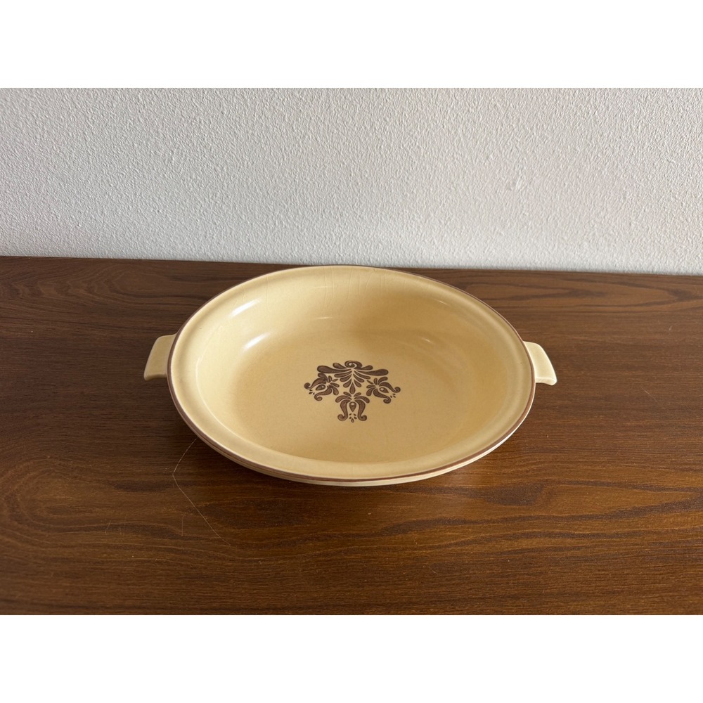 Pfaltzgraff Village Oval Au Gratin Baking Dish 6-11 Tan Brown Stoneware USA